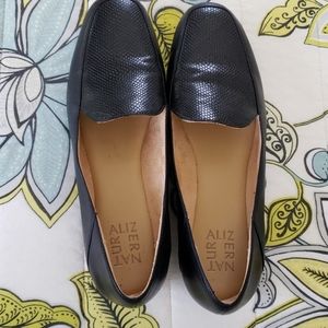 Naturalizer Black "Kate" Leather Loafers